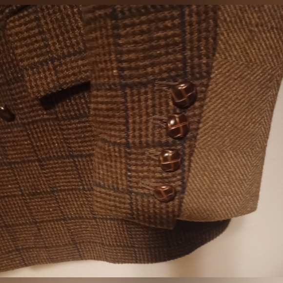 Sam Edelman Women's Braellynn Chocolate Chip Menitta Plaid Blazer Size Small NWT - Picture 4 of 15